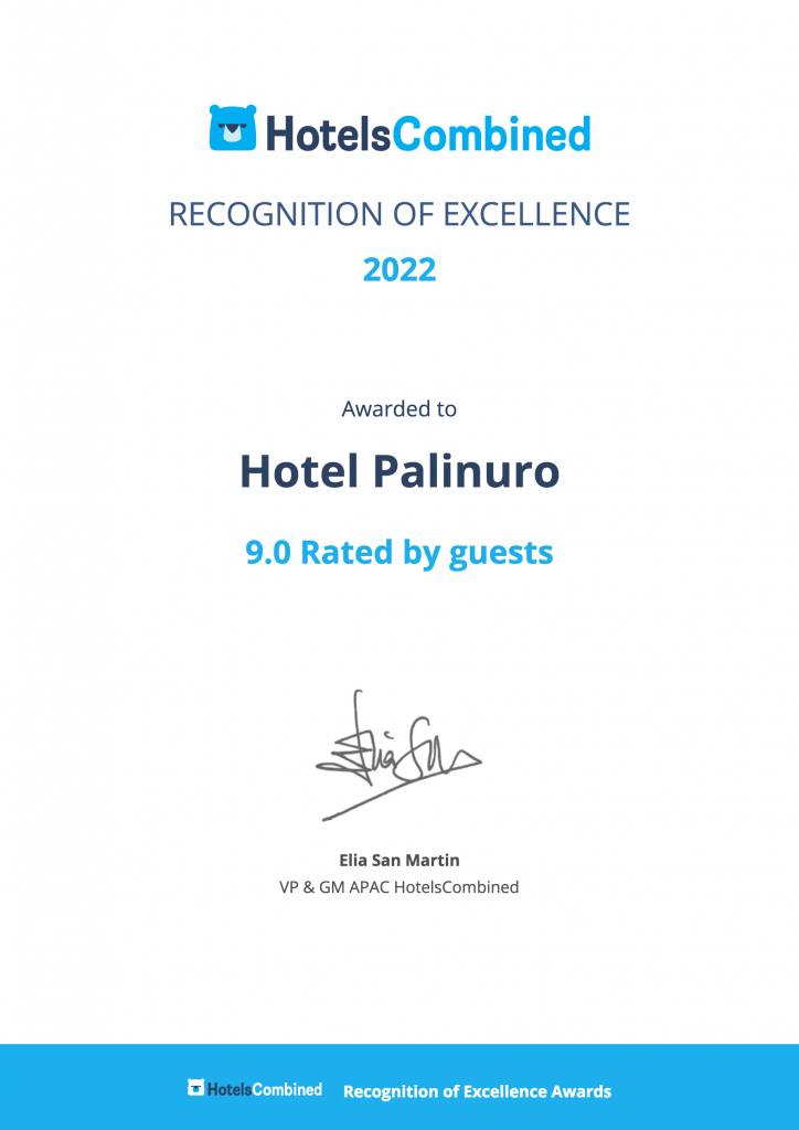 Hotel Palinuro Excellence Certificate